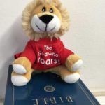 Soft toy lion for the year of 'The God who Speaks'